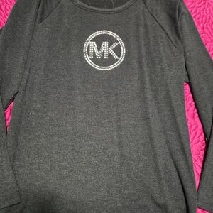 Michael Kors Kids' Charcoal Long Sleeve Tee